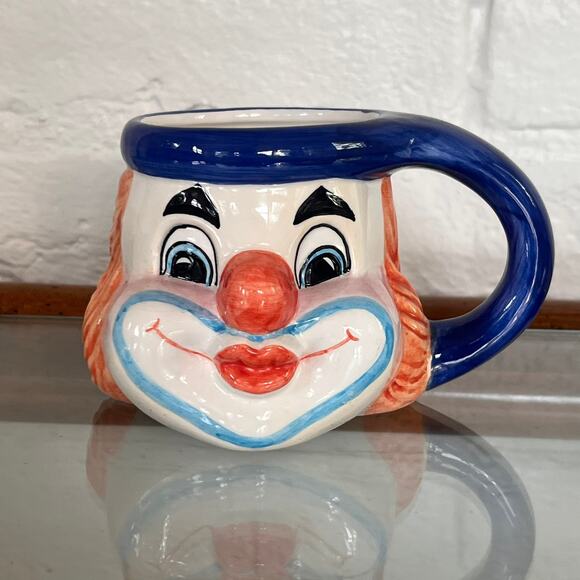 Vintage Clown Mug from the 90s | Retro Clown Collectible - Picture 1 of 4